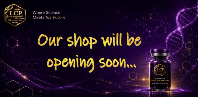 LCPeptides — Our shop will be opening soon. Where Science Meets the Future.